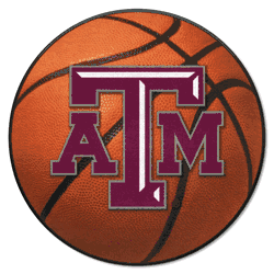 Texas A&M Aggies Basketball Rug - 27in. Diameter
