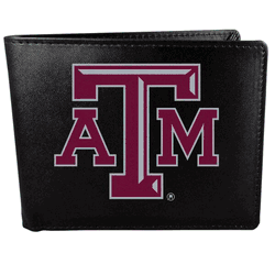 Texas A&M Aggies Bi-fold Wallet Large Logo <B><font color="RED">CLEARANCE SALE - LIMITED QUANTITIES AT THIS PRICE</b></font>