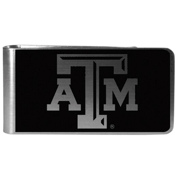 Texas A&M Aggies Black and Steel Money Clip