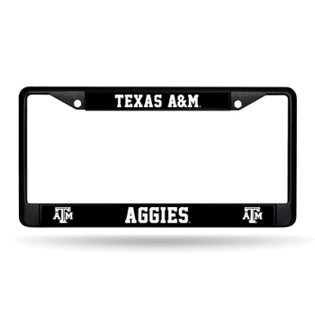 Texas A&M Aggies  Black Chrome Frame with Plastic Inserts 12