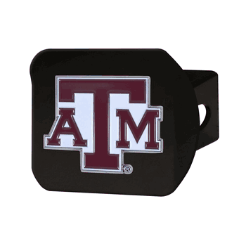 Texas A&M Aggies Black Metal Hitch Cover - 3D Color Emblem