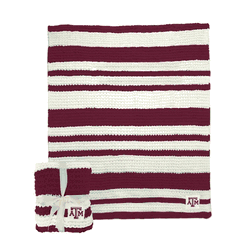 Texas A&M Aggies Cable Knit Throw 50x60