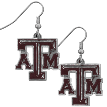Texas A&M Aggies Chrome Dangle Earrings