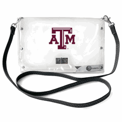 Texas A&M Aggies Clear Envelope Purse STRAP