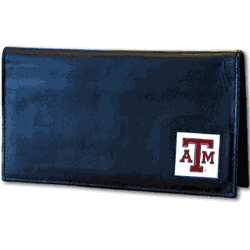 Texas A&M Aggies Deluxe Leather Checkbook Cover