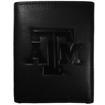 Texas A&M Aggies Embossed Leather Tri-fold Wallet