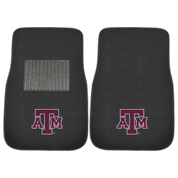 Texas A&M Aggies Embroidered Car Mat Set - 2 Pieces