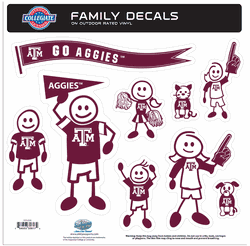 Texas A&M Aggies Family Decal Set Large