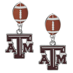 Texas A&M Aggies Football Stud Earrings