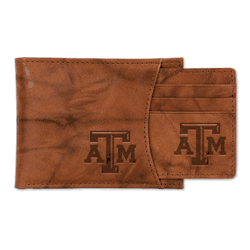 Texas A&M Aggies  Genuine Leather Slider Wallet