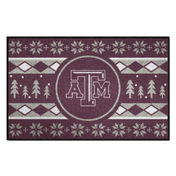Texas A&M Aggies Holiday Sweater Starter Mat Accent Rug - 19in. x 30in.