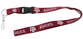 Texas A&M Aggies Lanyard - Breakaway with Key Ring