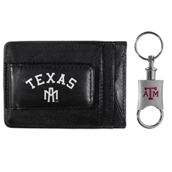 Texas A&M Aggies Leather Cash & Cardholder & Valet Key Chain