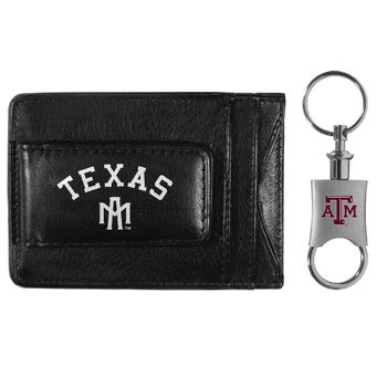 Texas A&M Aggies Leather Cash & Cardholder & Valet Key Chain