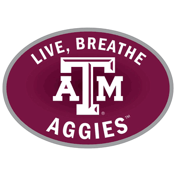 Texas A&M Aggies Live-Breath Auto Decal