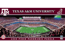 Texas A&M Aggies NCAA 1000pc Panoramic Puzzle - Center View