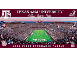 Texas A&M Aggies NCAA 1000pc Panoramic Puzzle - End Zone