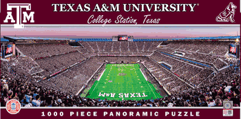 Texas A&M Aggies NCAA 1000pc Panoramic Puzzle - End Zone
