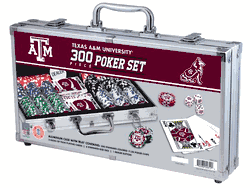 Texas A&M Aggies NCAA 300pc Poker Set