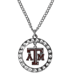 Texas A&M Aggies Rhinestone Hoop Necklaces