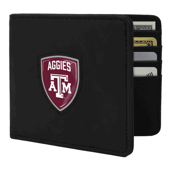 Texas A&M Aggies Shield Wallet - Black