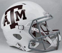 Texas A&M Aggies Speed Replica Full Size Football Helmet White