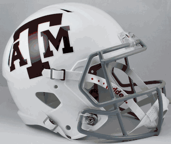 Texas A&M Aggies Speed Replica Full Size Football Helmet White