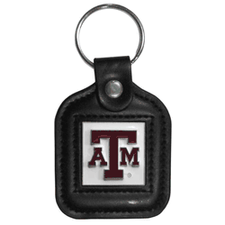 Texas A&M Aggies Square Leatherette Key Chain