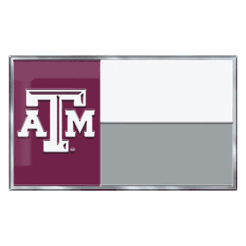 Texas A&M Aggies State Flag Aluminum Embossed Emblem