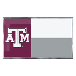 Texas A&M Aggies State Flag Aluminum Embossed Emblem