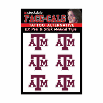 Texas A&M Aggies Tattoo Face Cals