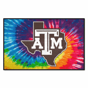 Texas A&M Aggies Tie Dye Starter Mat Accent Rug - 19in. x 30in.