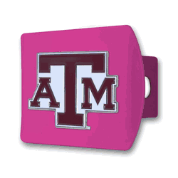 Texas A&M Pink Metal Hitch Cover with  3D Color Emblem