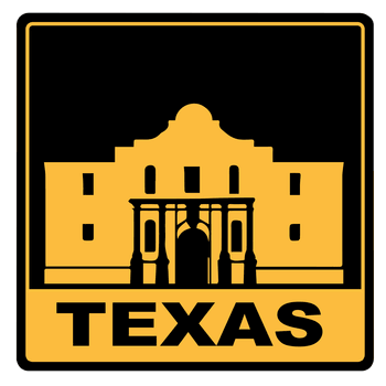 Texas Alamo 8 inch Auto Decal