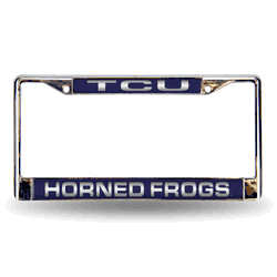 Texas Christian Laser Chrome Frame