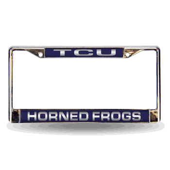 Texas Christian Laser Chrome Frame