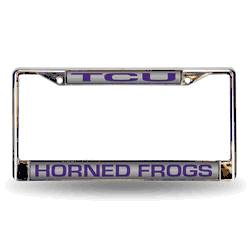 Texas Christian Purple Lsr Chrome Frame