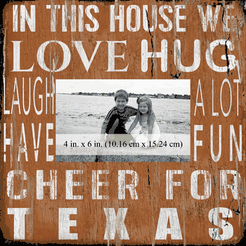 Texas Longhorns 10x10 In This House Frame