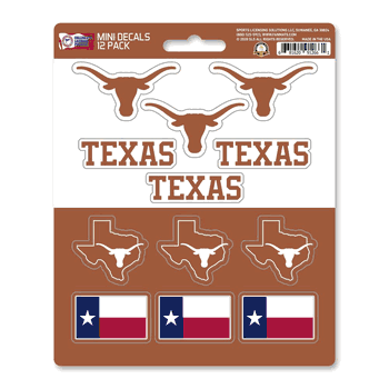 Texas Longhorns 12 Count Mini Decal Sticker Pack