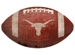 Texas Longhorns 12" Football Shaped Sign