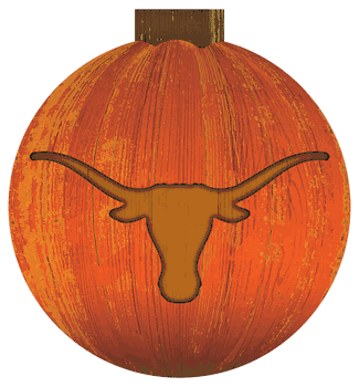 Texas Longhorns 12 in. Halloween Pumpkin Sign