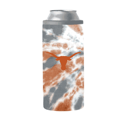 Texas Longhorns 12oz Tie Dye Slim Can Coolie