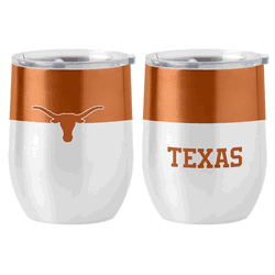 Texas Longhorns 16oz Colorblock Stainless Curved Beverage