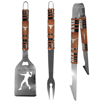 Texas Longhorns 3 pc Tailgater BBQ Tools