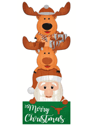 Texas Longhorns 31" Santa Stack Leaner