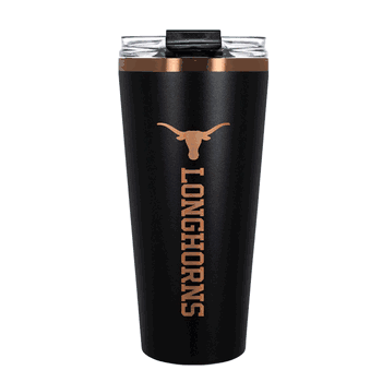 Texas Longhorns 32oz Black and Copper Big Slim with Straw