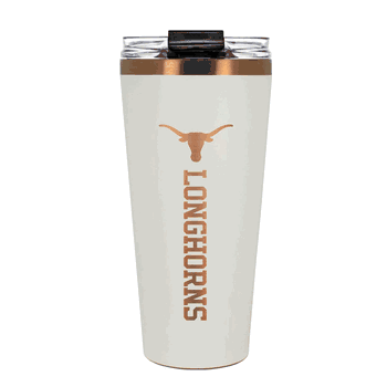 Texas Longhorns 32oz Crme and Copper Big Slim Tumbler with Straw
