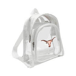 Texas Longhorns 3D Logo Clear Mini Backpack (S)