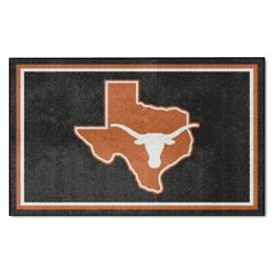 Texas Longhorns 4ft. x 6ft. Plush Area Rug