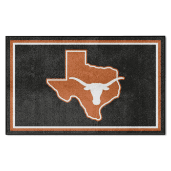 Texas Longhorns 4ft. x 6ft. Plush Area Rug